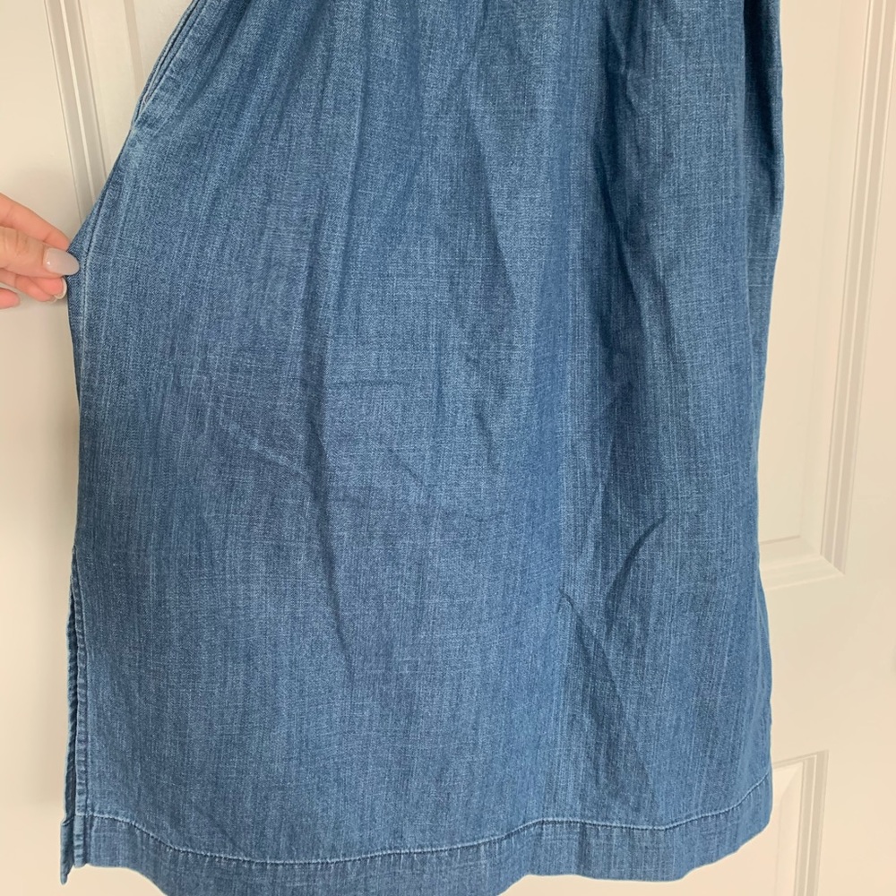 J. Crew Off-the-shoulder chambray dress - Picture 8 of 8